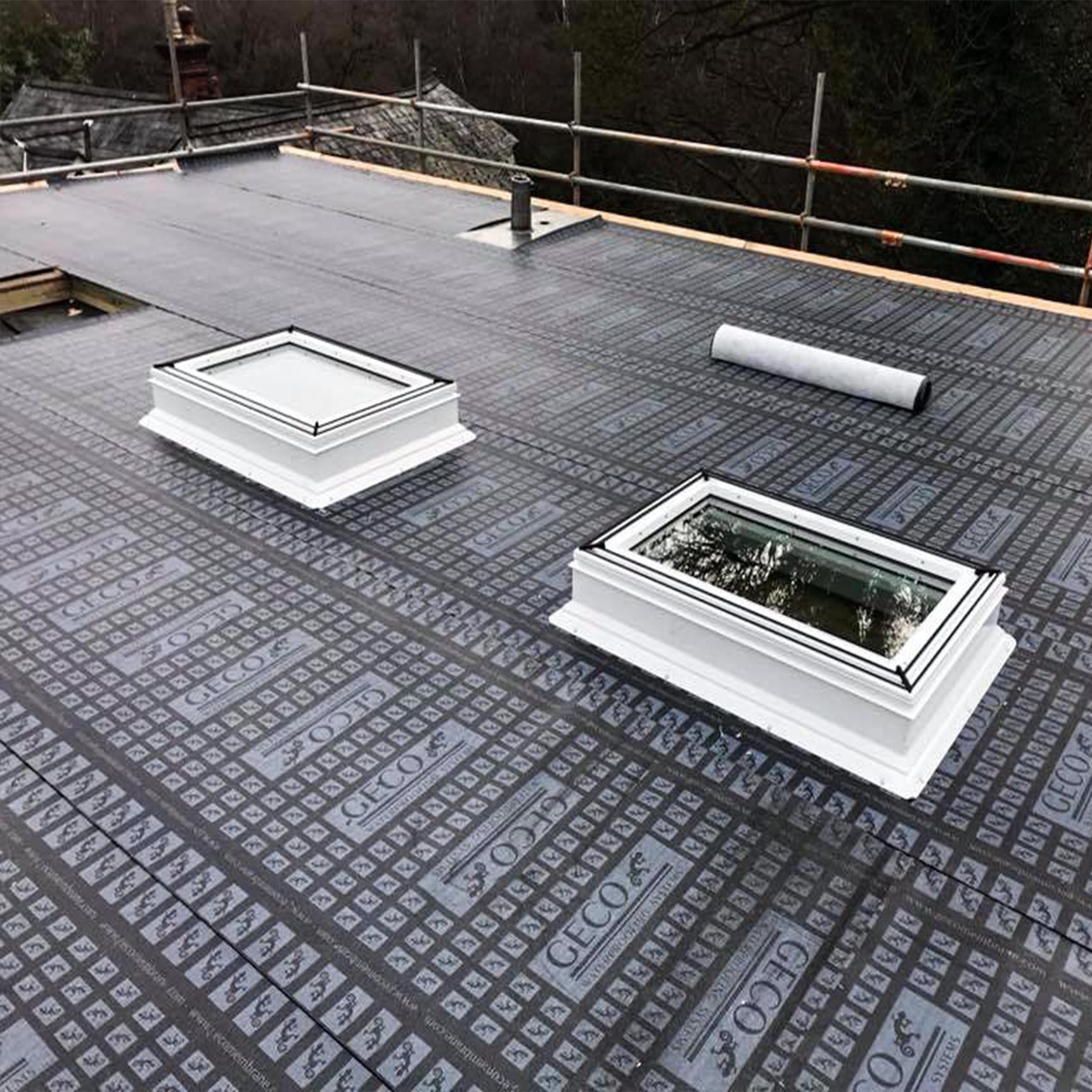 Flat roofing materials